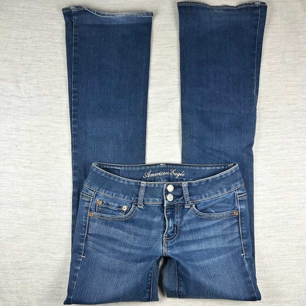 y2k American Eagle Artist Low Rise Flare Jeans Size 2 long